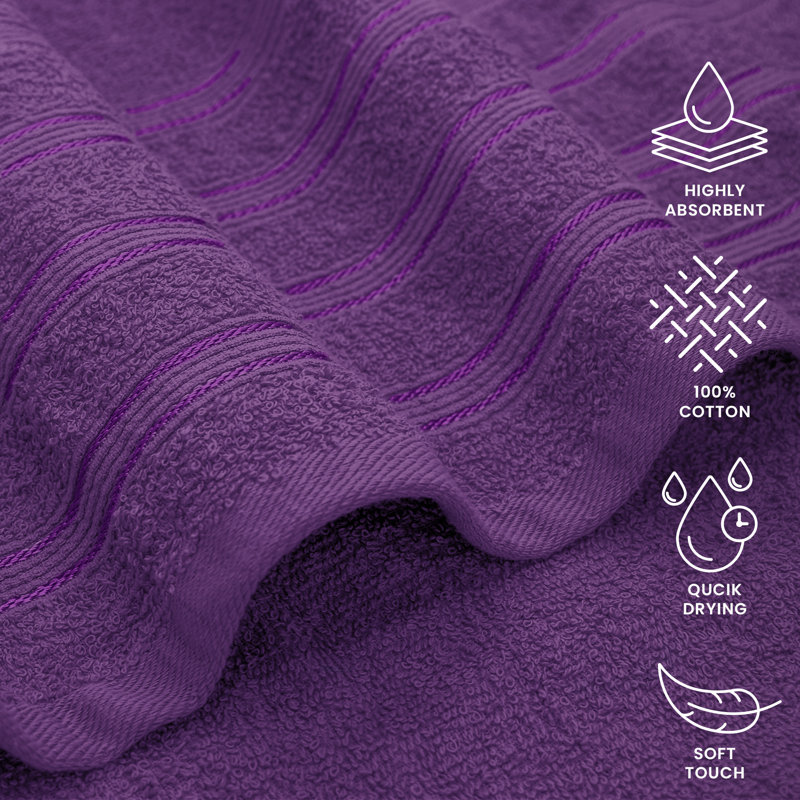 Poirer Premium Deluxe 100 Percent Cotton Super Jumbo Sheet, Purple