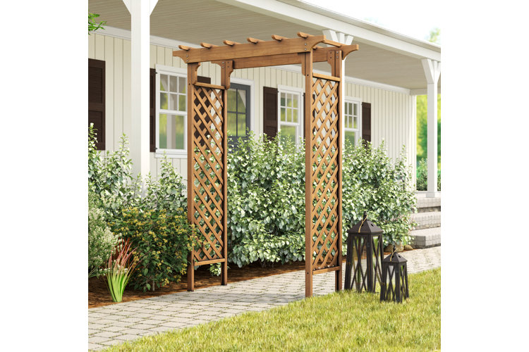 Charlemont Deluxe 60" W x 31.5" D Wood Arbor