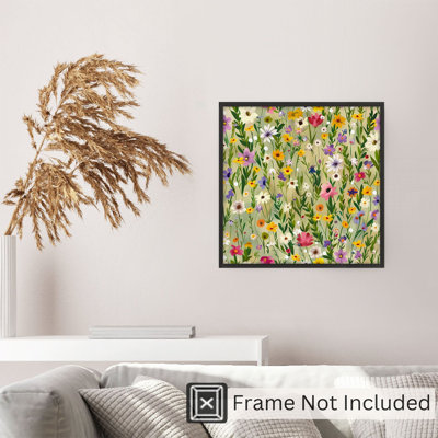 «Botanical Spring», impression florale sans cadre