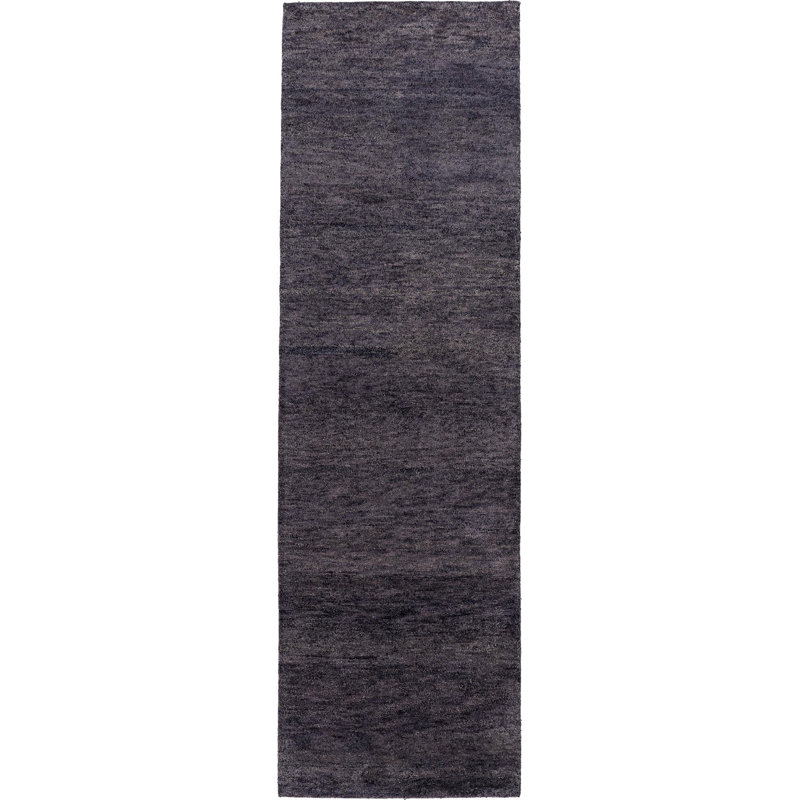 Tapis de couloir gris foncé Jahiem