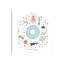Lettre illustrée O bleue - impression-52820488-52820502-52820489