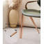 Italian Minimalist Saddle Leather Backrest Dining Chair