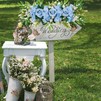 Décoration de guirlande de roses, guirlande de mariage, guirlande de pivoines et feuilles vertes