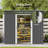 7.4 Ft. W X 5.3 Ft. D Metal Outdoor Storage Shed With Sliding Doors