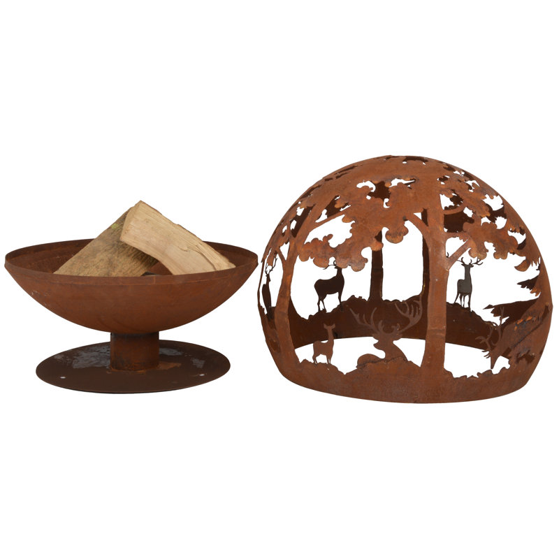 Fire Globe Laser Cut Woodland