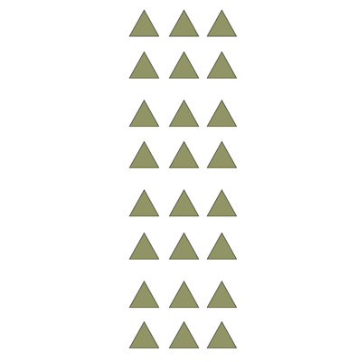 Décalcomanie murale triangle design
