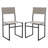 Rowayda 18'' H Leather Upholstered Metal Armchair-846916024