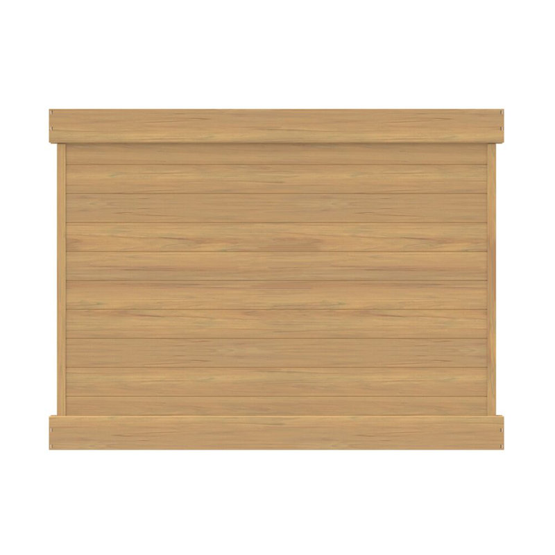 6 ft x 8 ft Cypress Horizontal Vinyl Privacy Fence Panel
