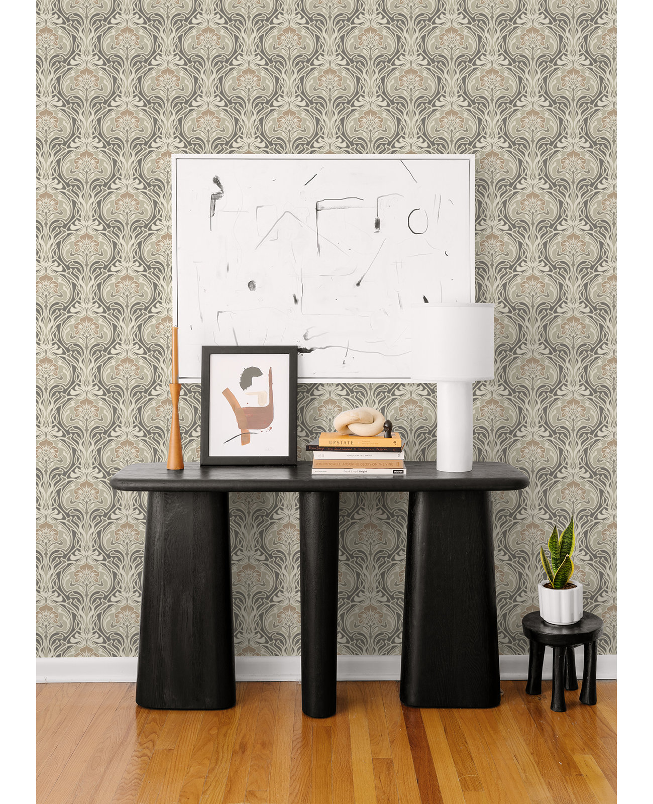 Paintable Wallpaper Roll, Gray