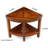 12'' W Teak Corner Shower Bench