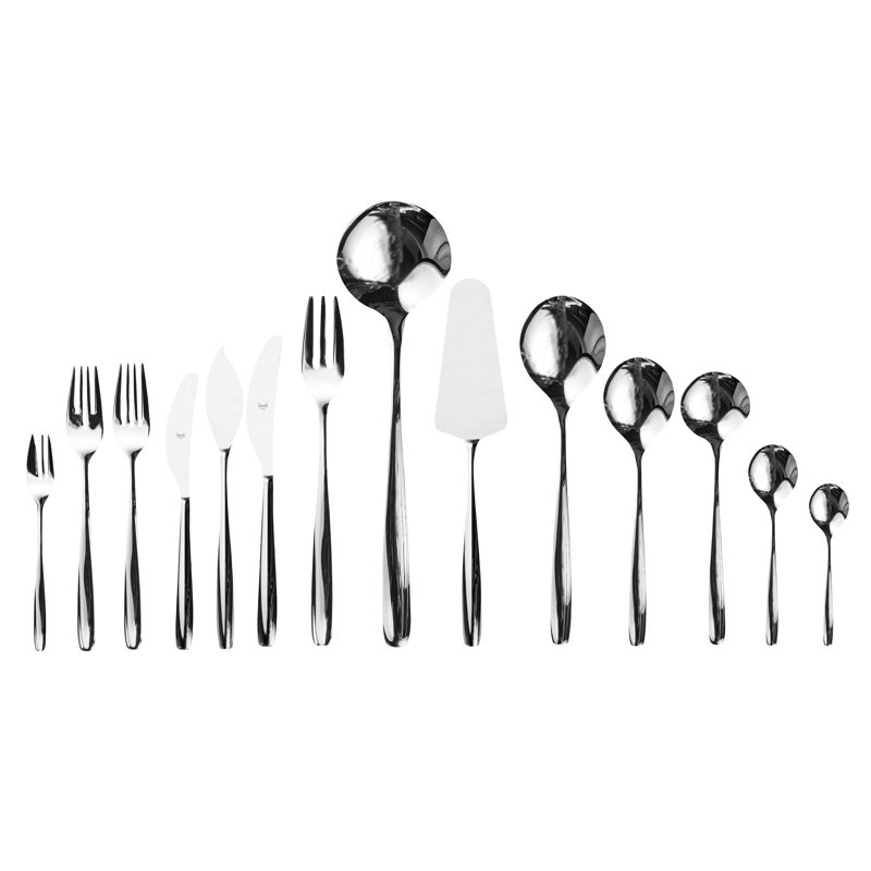 Morgana Flatware Set (Configuration S) - 113 Pieces - Stainless Steel