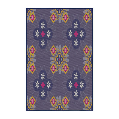 Tapis de puissance mauve/rose/bleu marine