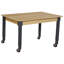 Table rectangulaire en bois franc à hauteur réglable-9713065-49988827-49988828