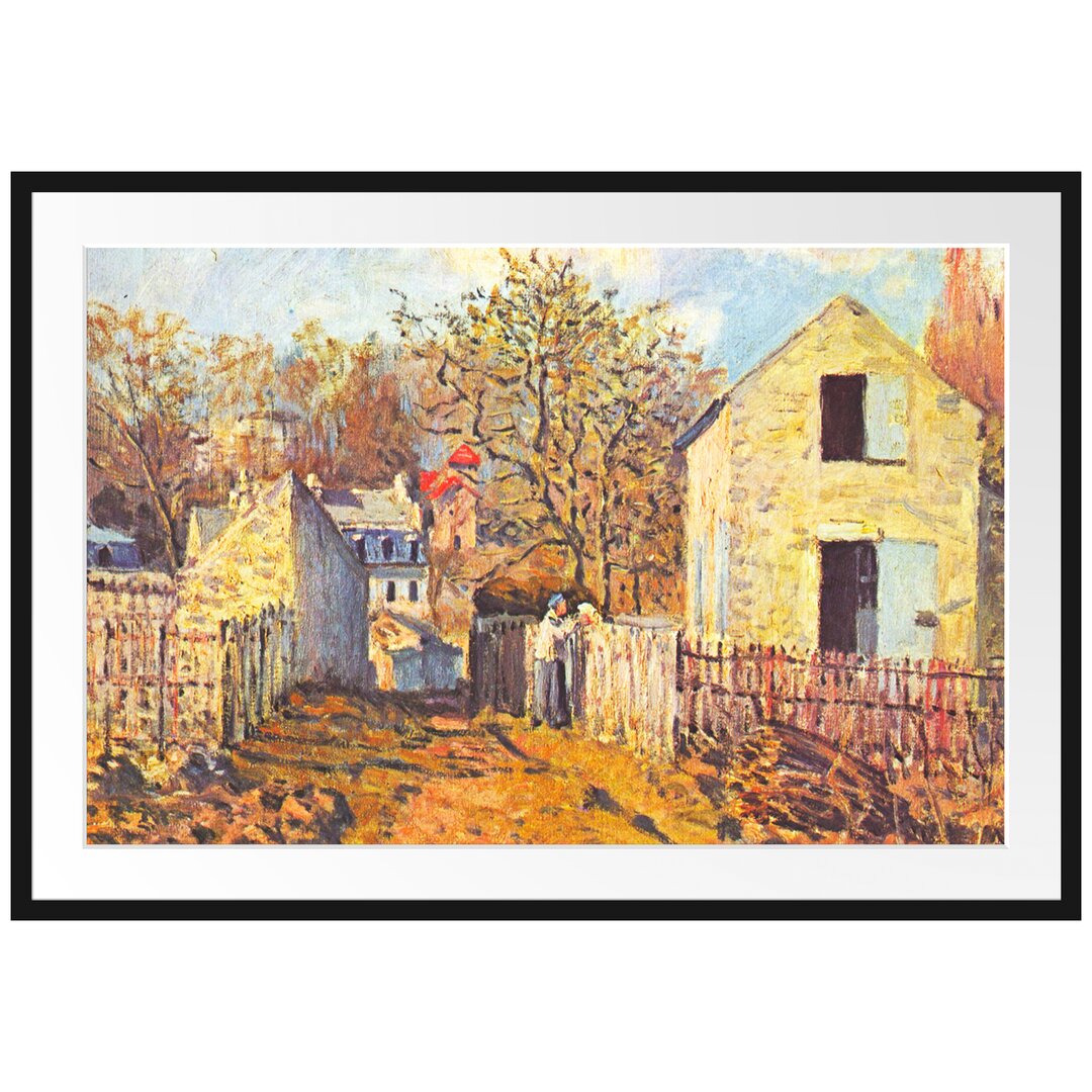 Gerahmter Kunstdruck Village de Voisins von Alfred Sisley