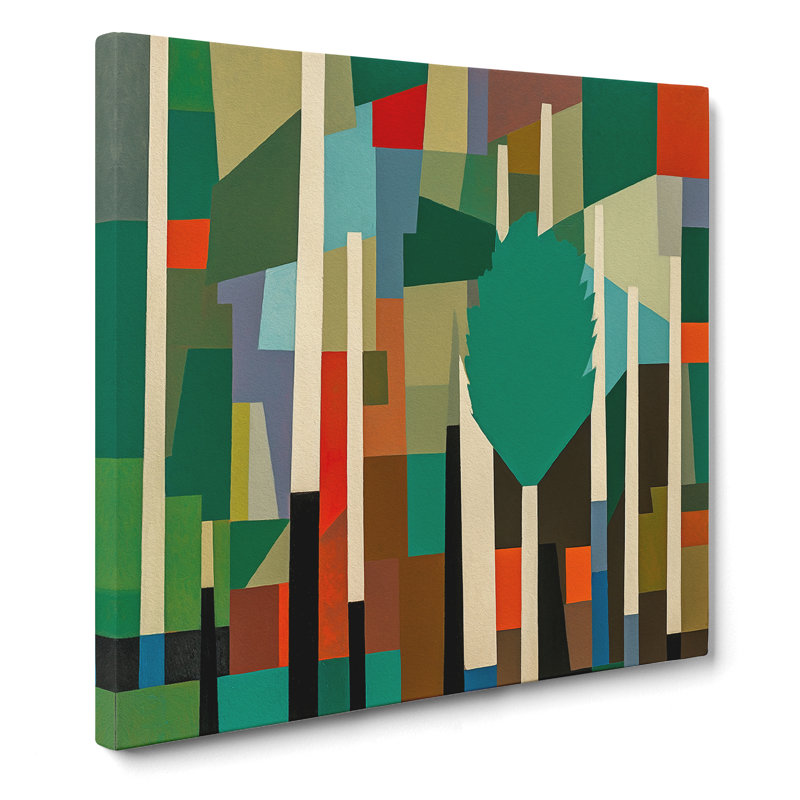 Forest Suprematism No.2 - Wrapped Canvas, 35cm H x 35cm W x 3cm D