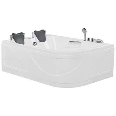 Kandace 1700mm x 119mm Corner Acrylic Bathtub with Tap