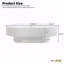 Table basse ovale 43,3 "l 6,8"