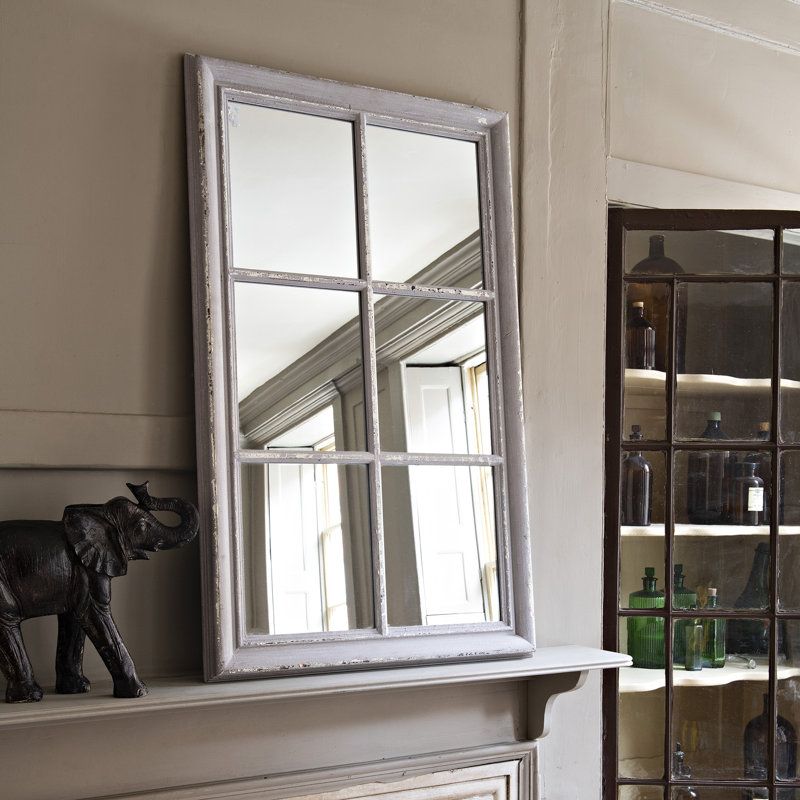 Bowes Wood Flat Wall Mirror