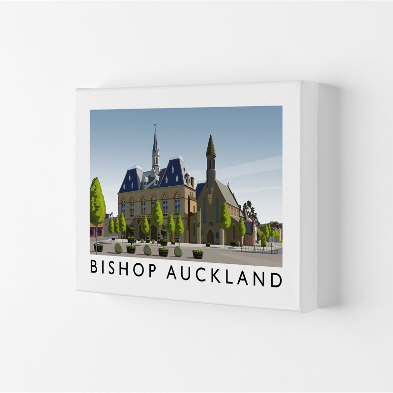 Bishop Auckland by Richard O'Neill - Print, 29.7cm H x 42cm W x 4cm D, Wrapped Canvas