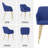 Mid-Century Modern Dining Chair With Wood Finished Metal Legs, 2-Pcs Set-1514344520