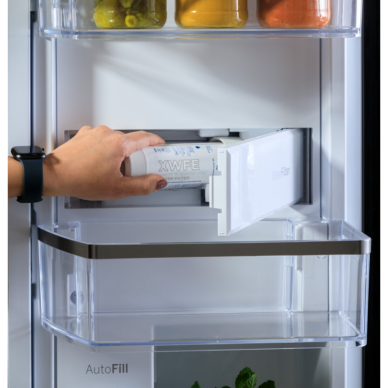 GE Profile ENERGY STAR 23.3 Cu. Ft. Smart Counter-Depth Fingerprint Resistant 4-Door French-Door Refrigerator With Door In Door