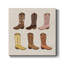 Bottes de cow-boy - Toile tendue avec châssis de qualité supérieure - prête à être accrochée