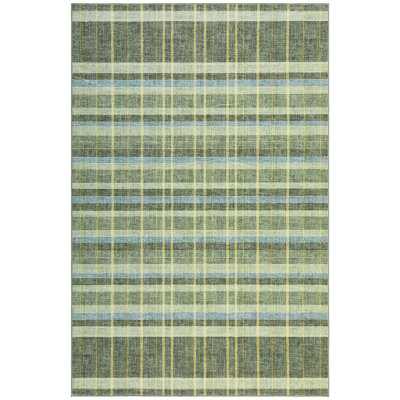 Plaid Machine Washable Rug