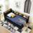 Twin Size Upholstery Velvet Height Adjustable Day Bed with Storage Headboard and Wireless Charging-621956282