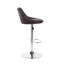 Swivel Upholstered Adjustable Height Counter Stool with Metal Frame-1009167625