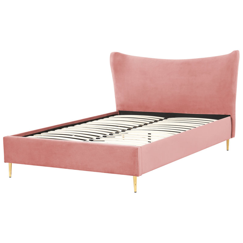 Alikai Upholstered Bed, Pink, Double (4'6)
