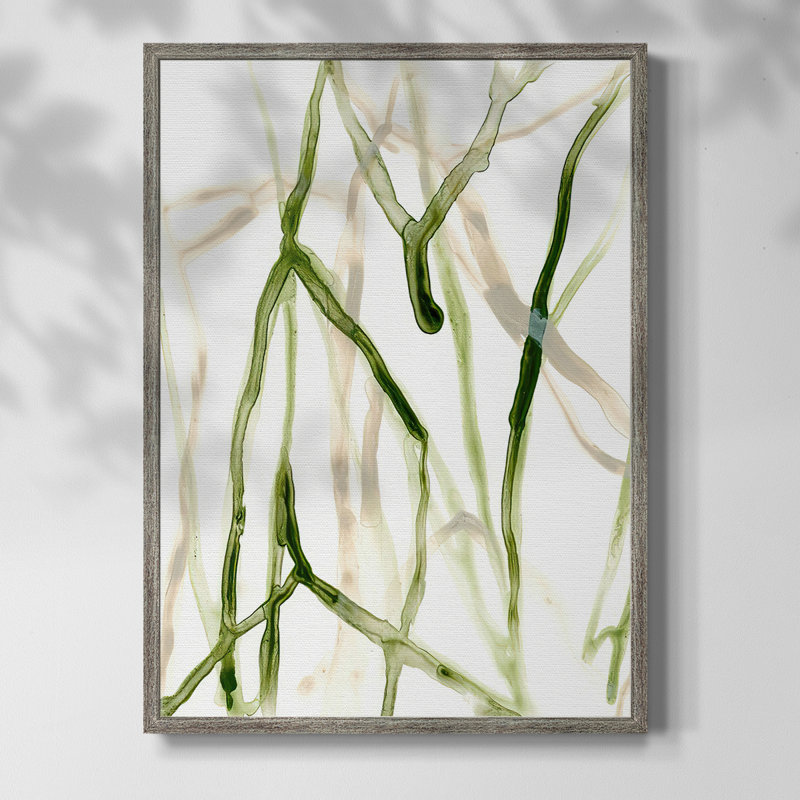 Runnel VII Framed Print - Solid Wood, 11" H x 9" W