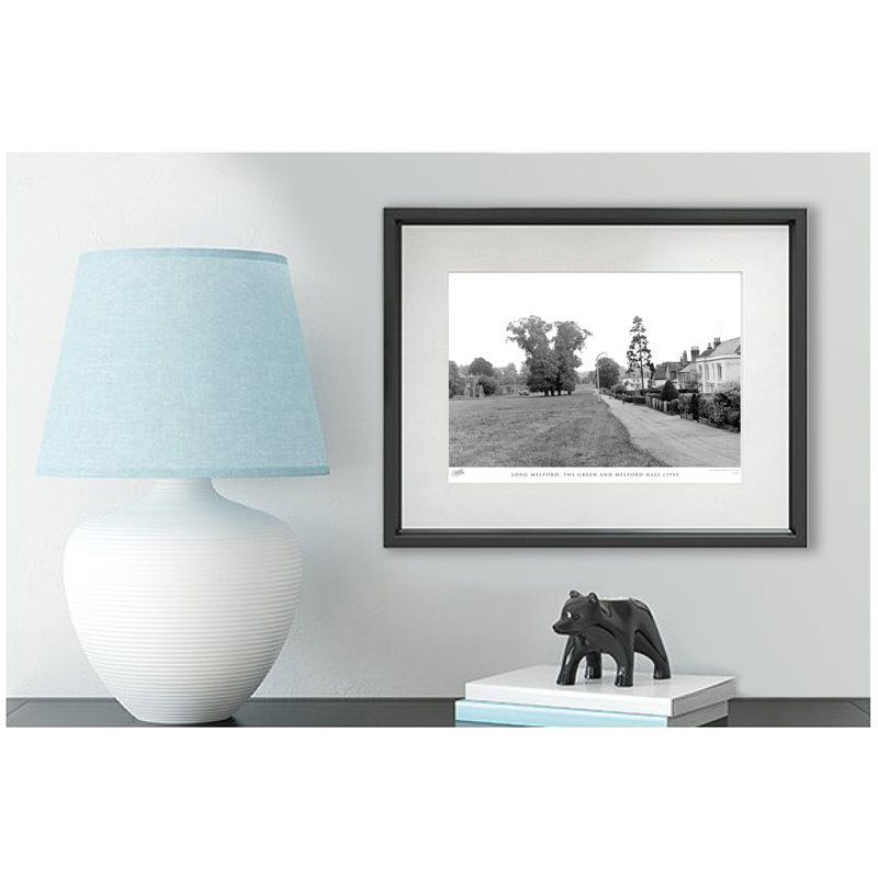Long Melford, The Green And Melford Hall C1955 by Francis Frith - Single Picture Frame Print, 40cm H x 50cm W x 2.3cm D