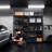 Standard silhouette heavy duty adjustable wire shelving unit, set of 2 3-tier steel storage rack, matte black, 1050lbs total load capacity, 47 inch assembled length