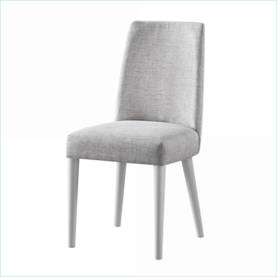 Taylor Slate Gray Fabric Accent Chair with Charcoal Gray Solid Wood Legs, Upholstered Extra Seating for Home Living Room Desk, for Adults