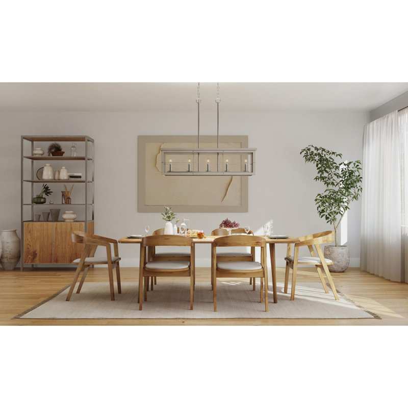Andreoni 5 - Light Kitchen Island Pendant, Brushed Nickel