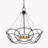 4-Light Cooper Drum Chandelier