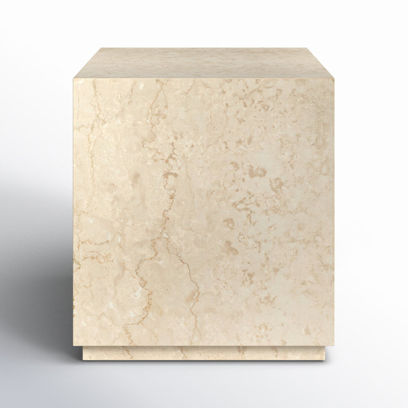 Calypso 20'' Marble Outdoor Side Table