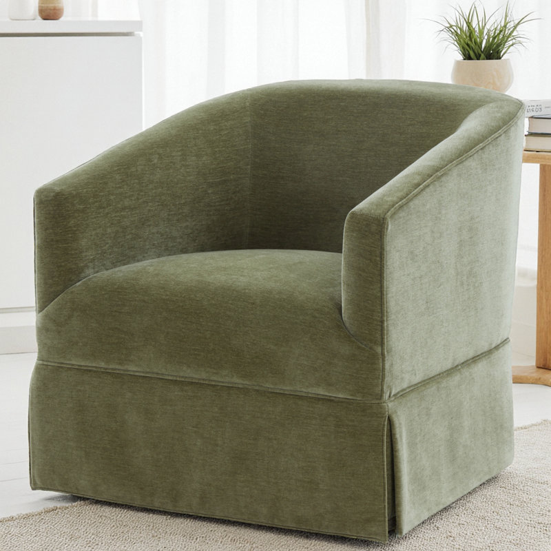 Chaise pivotante à jupe Caper, Vert