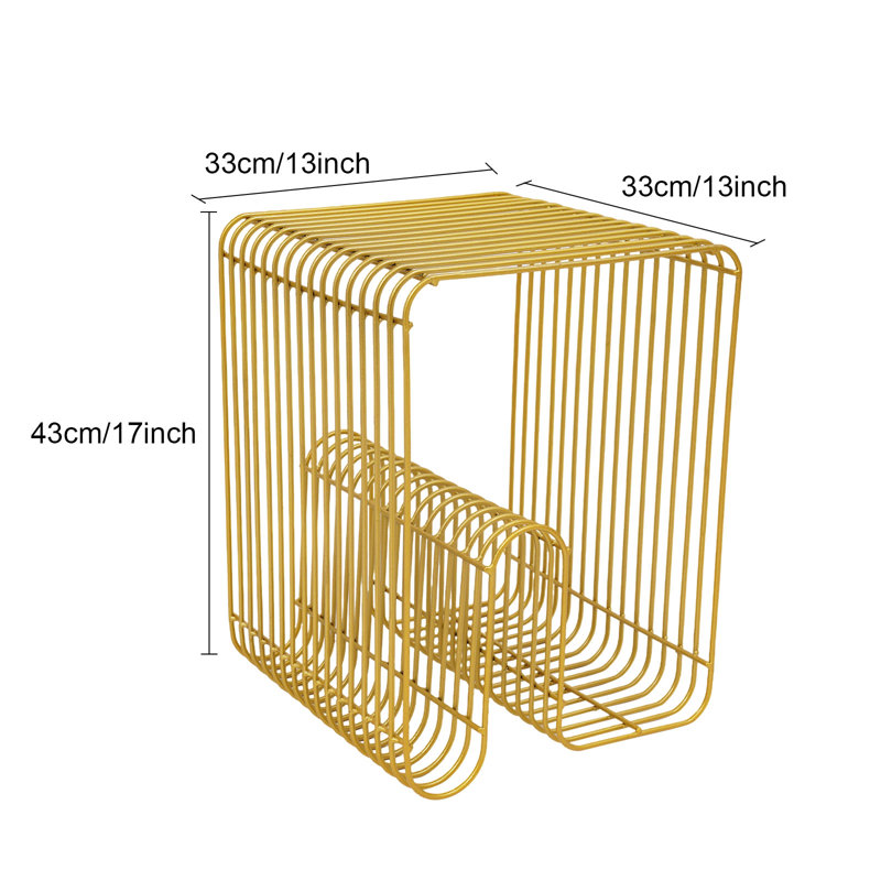 Table d'appoint Modern, Doré
