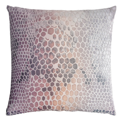 Snakeskin Square Velvet Pillow Cover & Insert