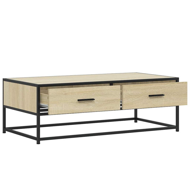 Coffee Table with Storage, Sonoma Oak