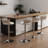 Ginko Modern Adjustable Bar Stools, Swivel Counter Stools with Upholstered Seat, Backrest, Footrest and Metal Frame for Kitchen and Home Bar （Set of 4）-892827451-898201623