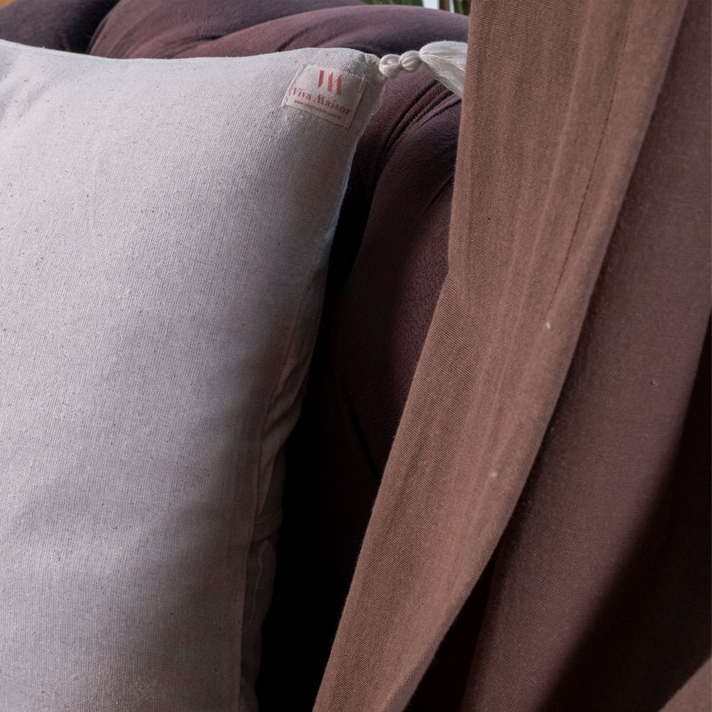 White Square Cushion Cover