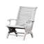 Chaise berçante en bois d'eucalyptus argenté gris-1815320629