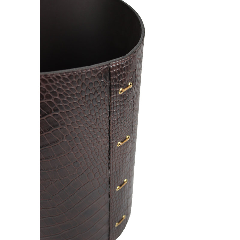 Bloomsbury Market Decorative Bin, Dark Brown