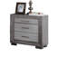 Table de chevet grise 1pc