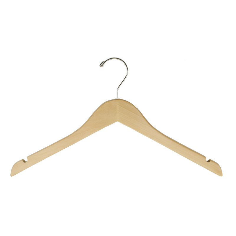 Cintre standard en bois Mccraw pour robe / chandail / chandail, 25, Naturel