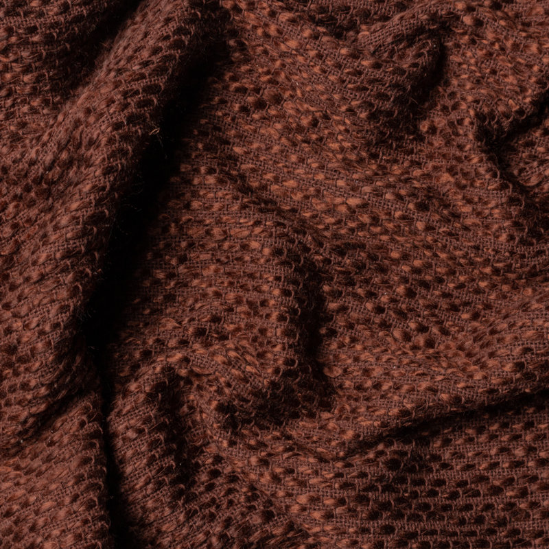 Burkholder Hand Woven Throw Blanket, Chestnut