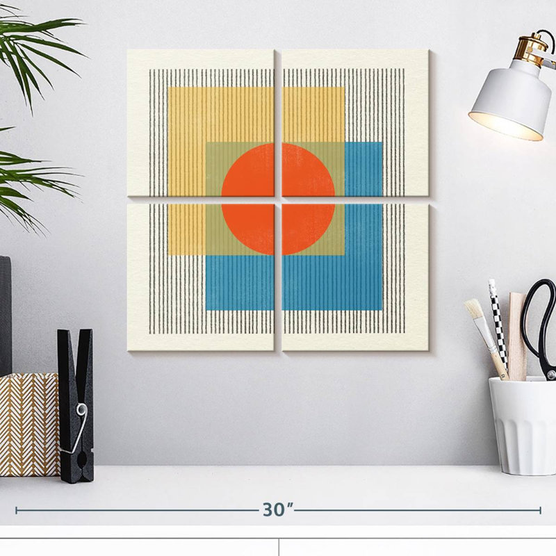 Objet moderne Mid-Century n ° 3, H 18 po x l 18 po