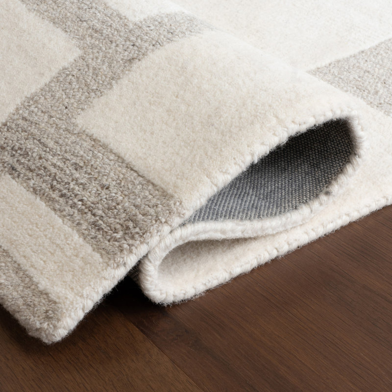 Tapis géométrique moderne Aeris, Rectangle 8 pi x 10 pi